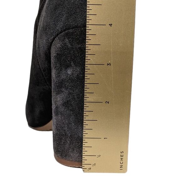 SPLENDID Phyllis Gray Suede Leather Mid-Calf High Heel Boots 7.5 - Picture 9 of 11